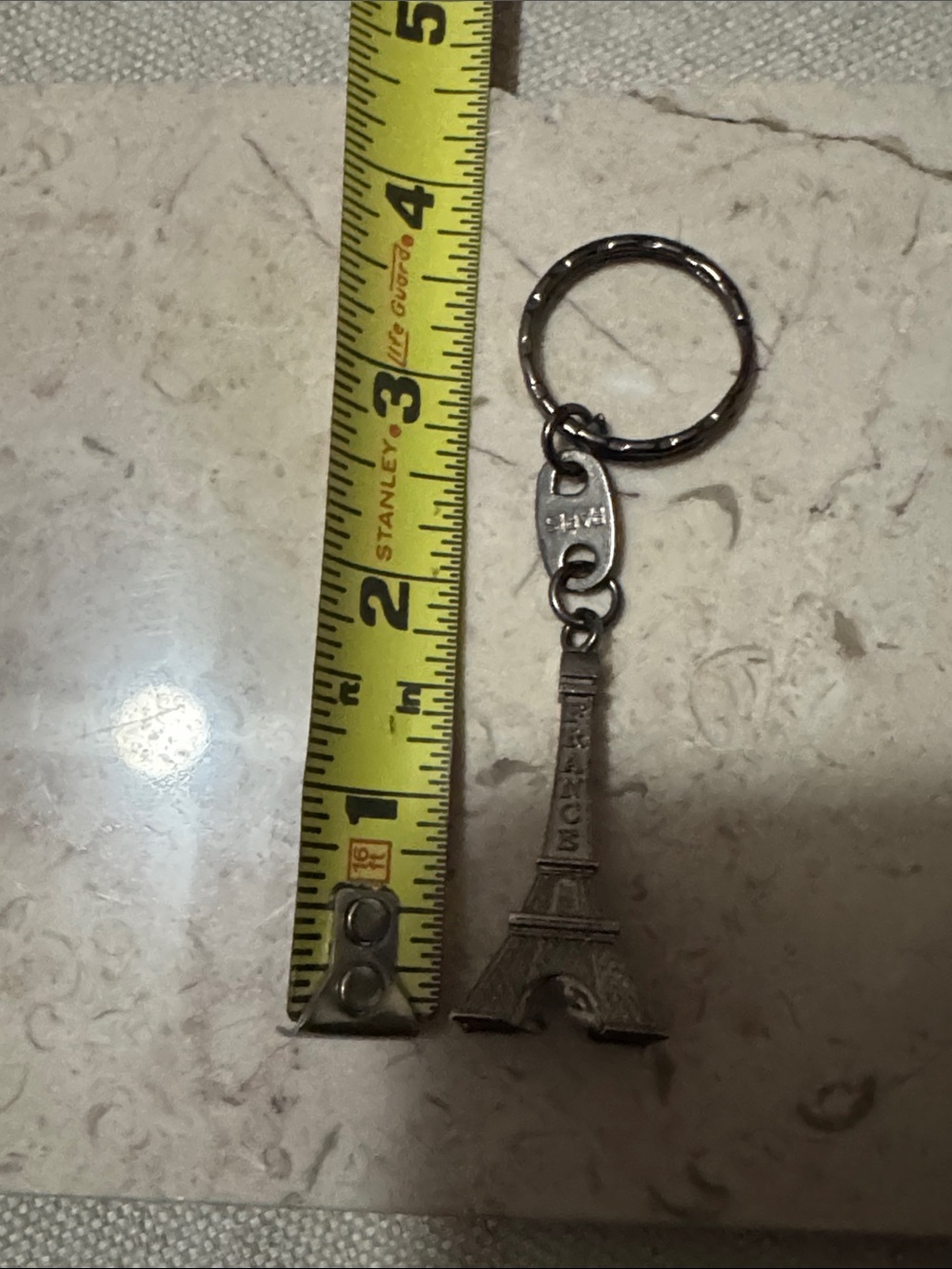 New Eiffel Tower-Paris Key Chain-Metal-Silver Toned - Picture 10 of 13